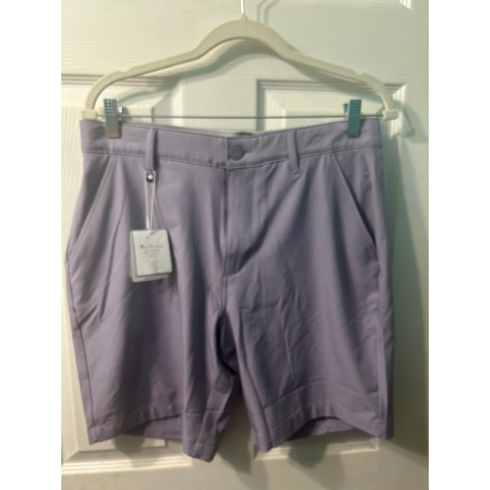 Ben Sherman Sport Mens 4-Way Stretch Tech Golf Shorts Orchid Purple 32 624002174